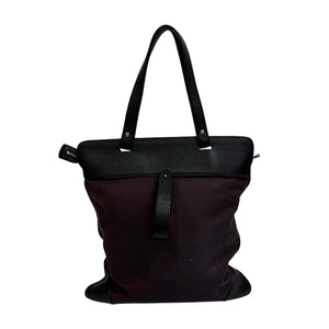 Burberry Tote Bag Nylon purple Shoulder Hose Pattern Nova Check Women
