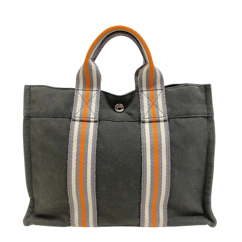 Hermes Tote Bag canvas khaki Ginza limited Fool ToePM Women