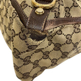 Gucci Tote Bag 141472 GG canvas, leather beige Shoulder Bag handbag GG canvas Abbey Women