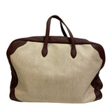 Hermes Boston Duffel bag canvas Brown Travel bag Duffle bag Victoria 60 Women(Unisex)