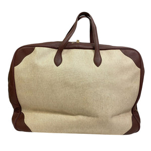 Hermes Boston Duffel bag canvas Brown Travel bag Duffle bag Victoria 60 Women(Unisex)