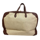 Hermes Boston Duffel bag canvas Brown Travel bag Duffle bag Victoria 60 Women(Unisex)