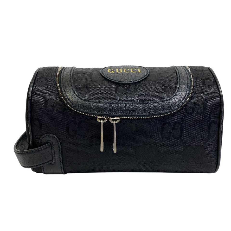 Gucci Cosmetics Pouch 739378 Nylon black Cosmetic case, business bag, clutch bag Jumbo GG Women