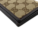 Gucci Long Wallet Purse 118377 GG canvas, leather Brown