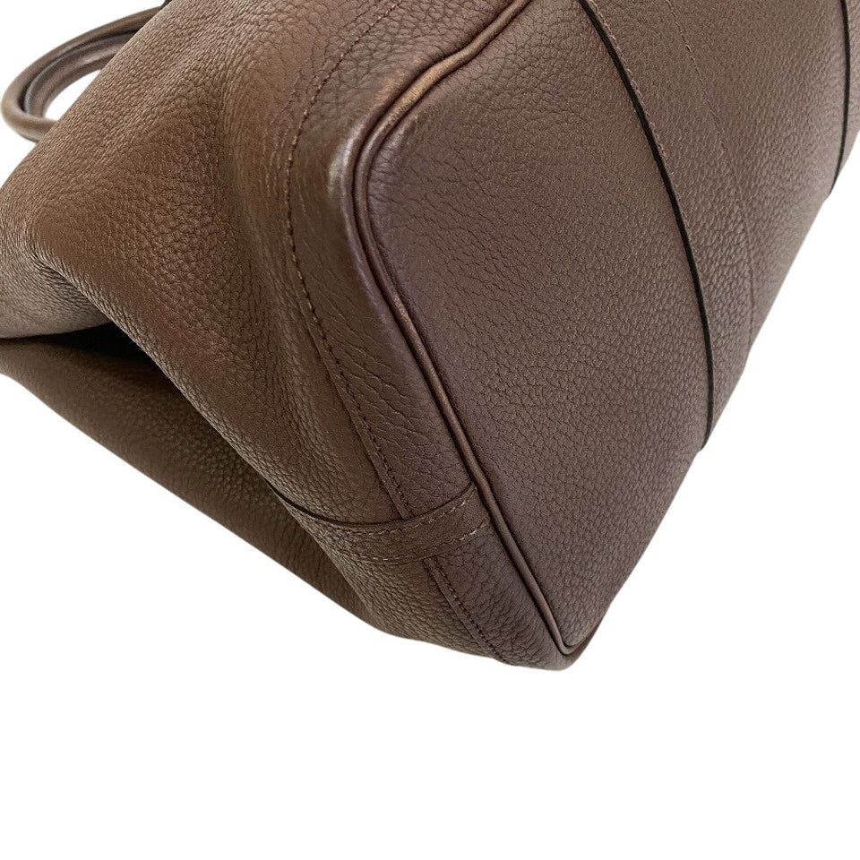 Hermes Tote Bag Leather, Negonda Brown Garden party MM Women