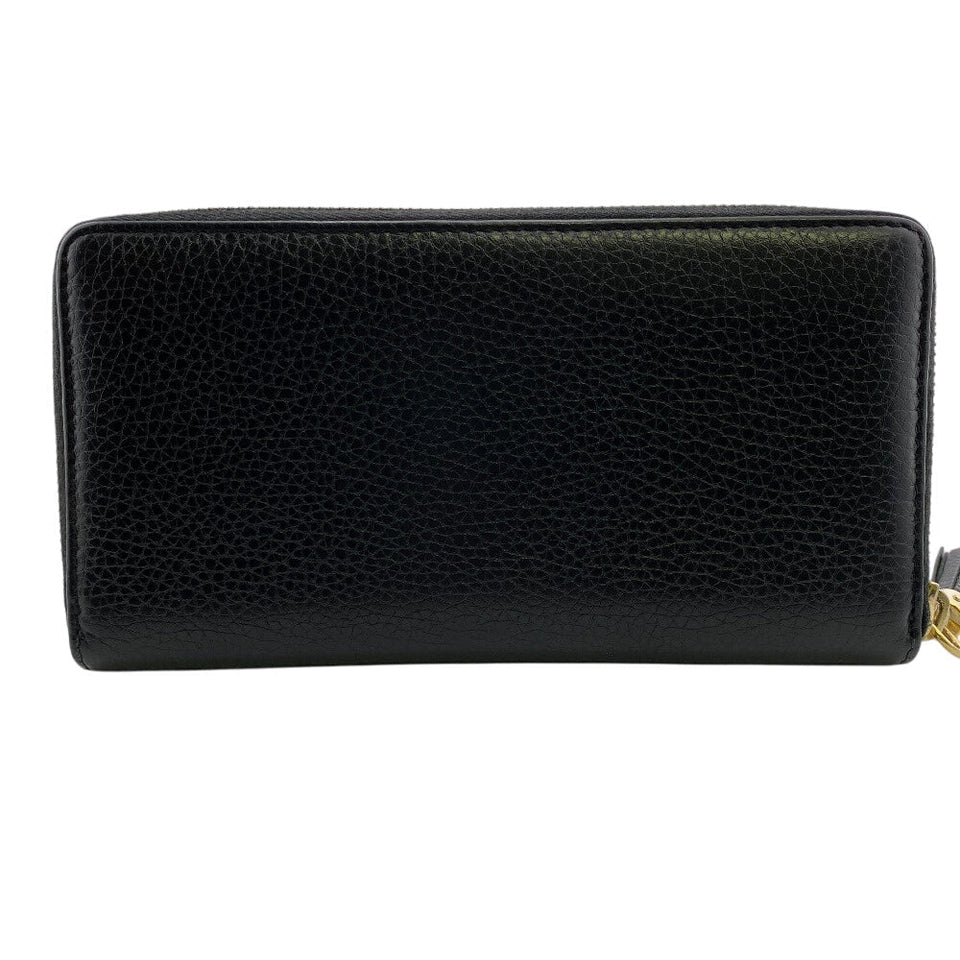 Gucci Long Wallet Purse 598187 leather black Soho