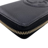 Gucci Long Wallet Purse 598187 leather black Soho