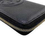 Gucci Long Wallet Purse 598187 leather black Soho
