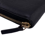 Gucci Long Wallet Purse 112724ï¿½E496334 leather black Zip Around Guccisima Women