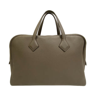 Hermes Business bag leather gray Victoria 40 mens