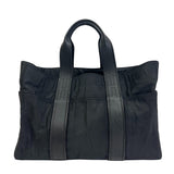 Hermes Tote Bag Nylon, Leather black Akapu Luco