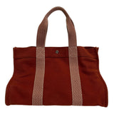Hermes Tote Bag Cotton canvas Orange Cannes MM Women