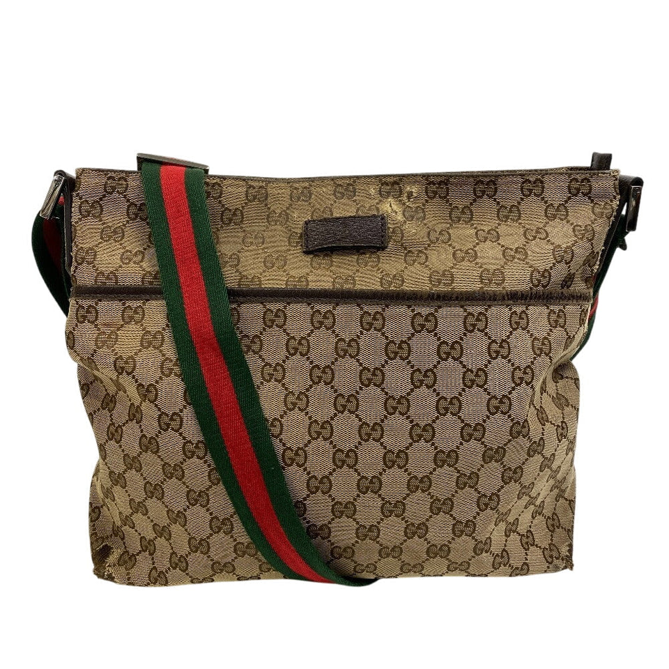 Gucci Shoulder Bag 189751 GG canvas, leather beige GG canvas