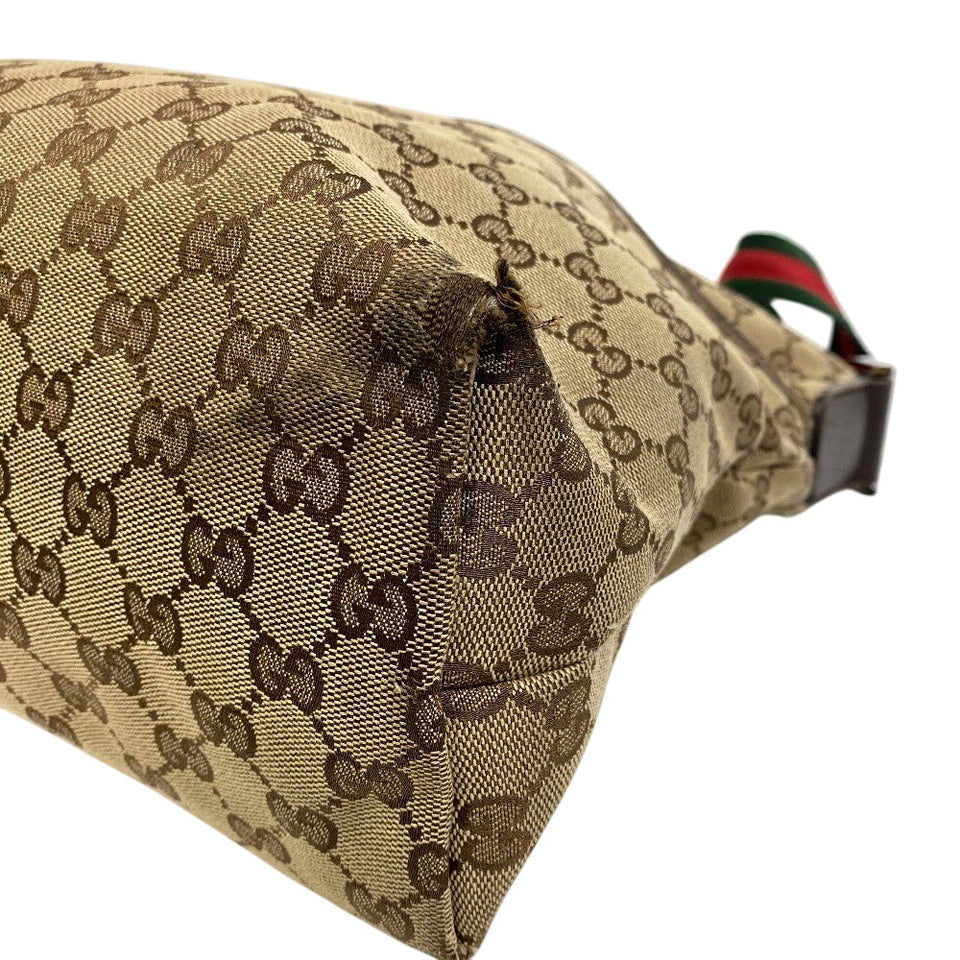 Gucci Shoulder Bag 189751 GG canvas, leather beige GG canvas