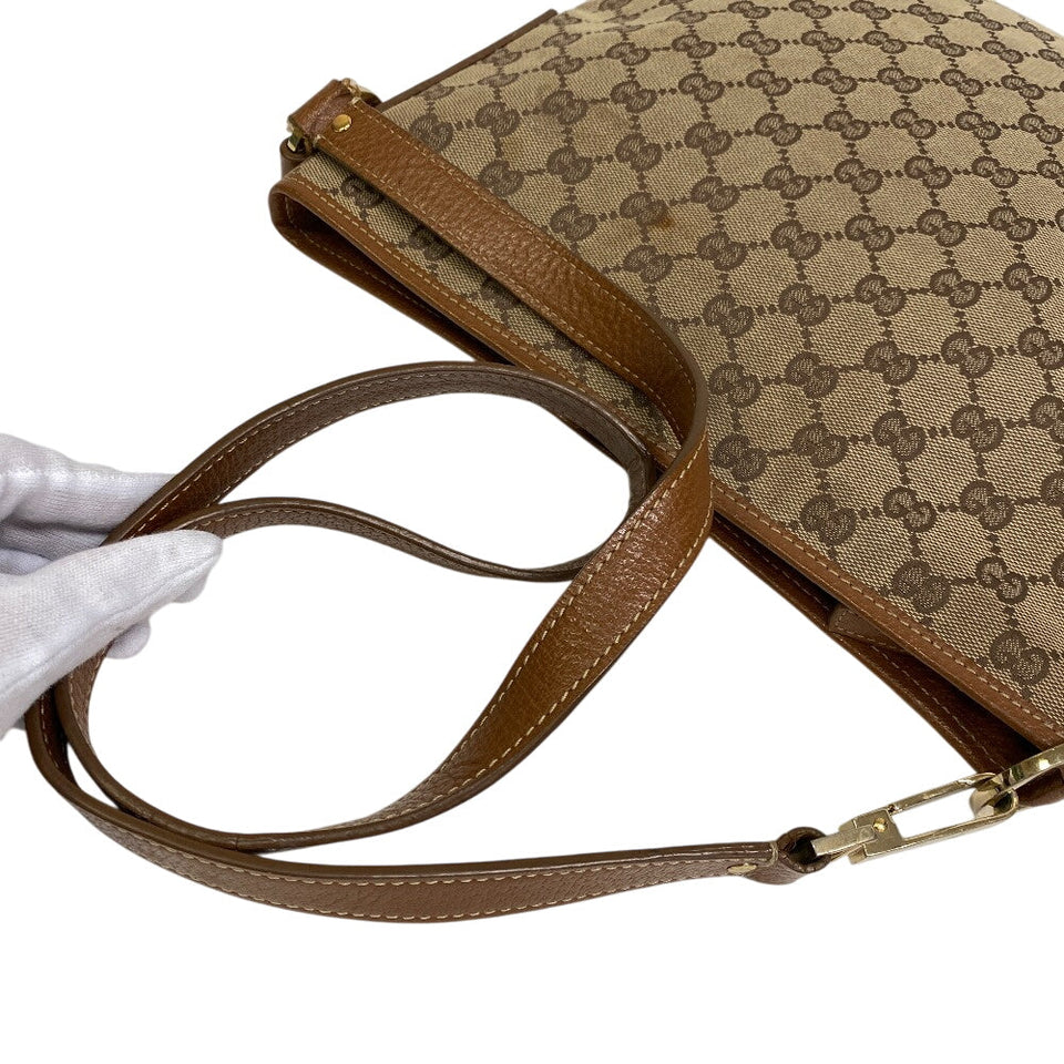 Gucci Shoulder Bag 113013 GG canvas beige GG pattern
