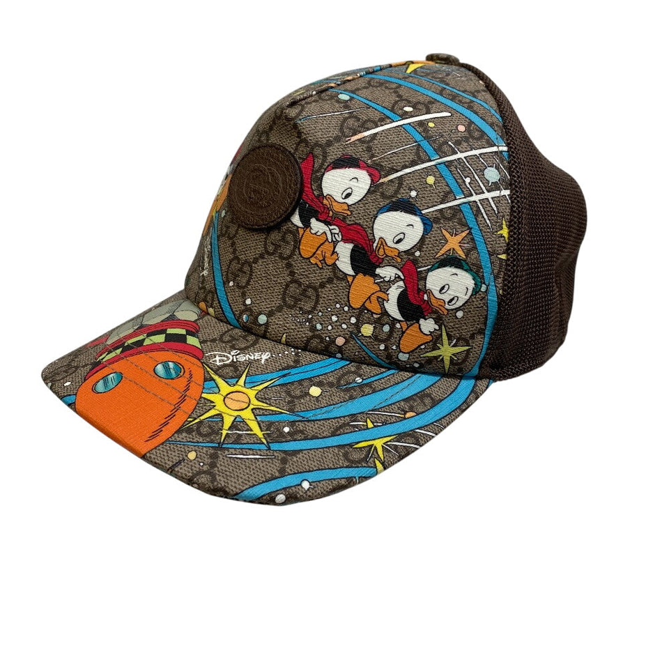 Gucci cap 648843 GG Supreme canvas, leather Brown GG pattern Baseball cap M58ï½ï½