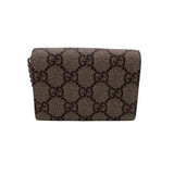 Gucci Bifold Wallet GG Supreme Canvas beige Chain wallet GG Supreme Women