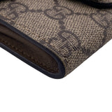 Gucci Bifold Wallet GG Supreme Canvas beige Chain wallet GG Supreme Women