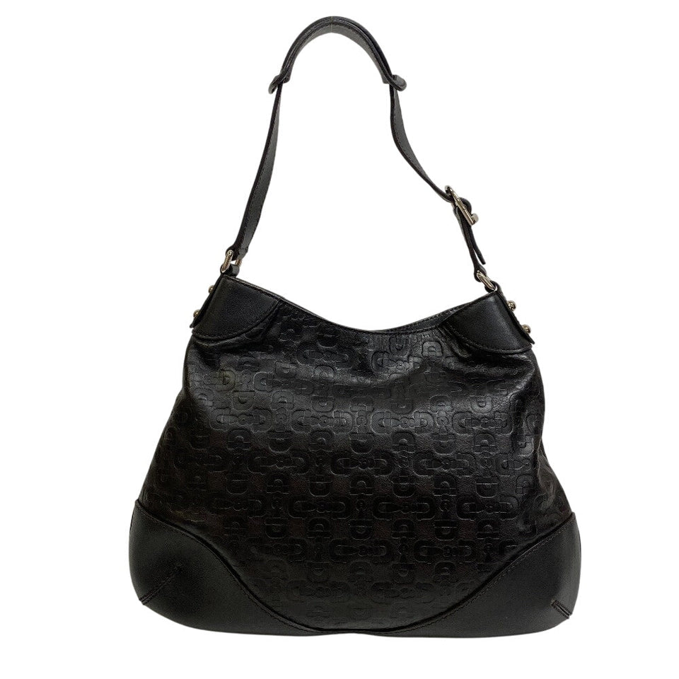Gucci Shoulder Bag 272386 leather black Horsebit 1995 Hobo bag Women