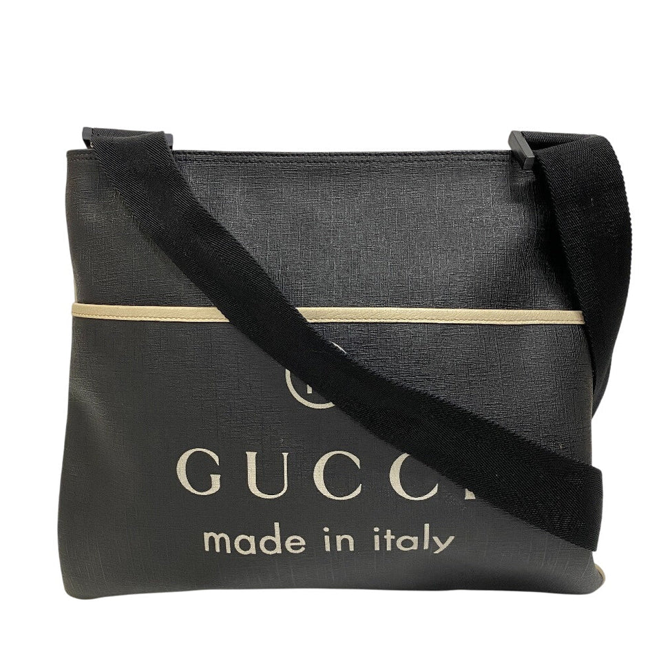 Gucci Shoulder Bag PVC, Canvas black