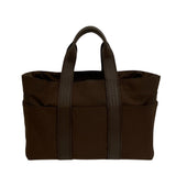 Hermes Handbag Nylon Brown Akapu Luco MM