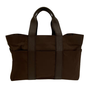 Hermes Handbag Nylon Brown Akapu Luco MM