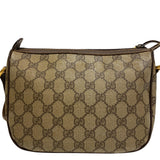 Gucci Shoulder Bag 89 02 032 PVC coated canvas Brown Sherry GG