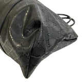 Gucci Tote Bag 223668 PVC coated canvas black GG implementation