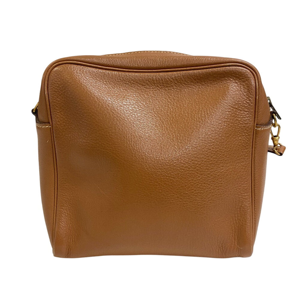 Hermes Shoulder Bag ?R leather Brown Jockey