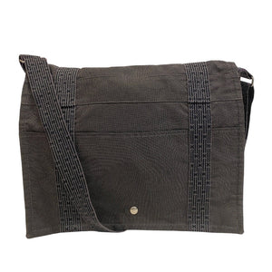 Hermes Shoulder Bag canvas gray Her Line Bassus MM
