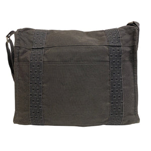 Hermes Shoulder Bag canvas gray Her Line Bassus MM