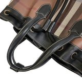 Burberry Backpack PVC, Leather Brown Nova Check