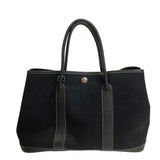 Hermes Handbag leather black Garden party TPM