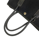 Hermes Handbag leather black Garden party TPM