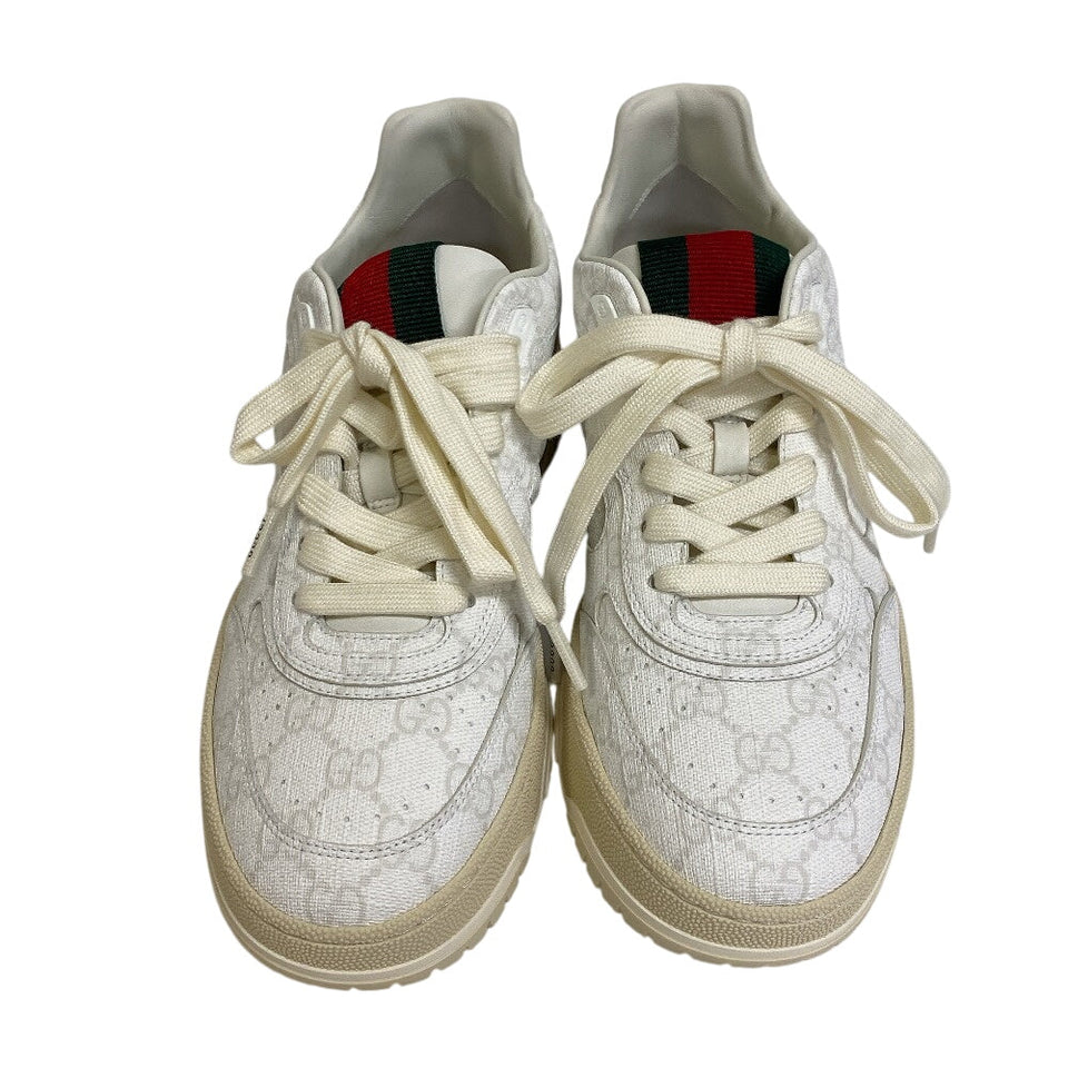 Gucci sneakers 816818 GG Supreme Canvas white GG Supreme Shelley 38 1/2