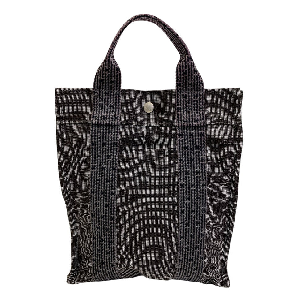Hermes Backpack canvas black Her Line Sac A DosPM
