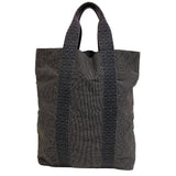 Hermes Tote Bag canvas black Her Line Cabas