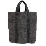 Hermes Tote Bag canvas black Her Line Cabas