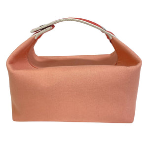 Hermes Handbag canvas pink Bride a Black