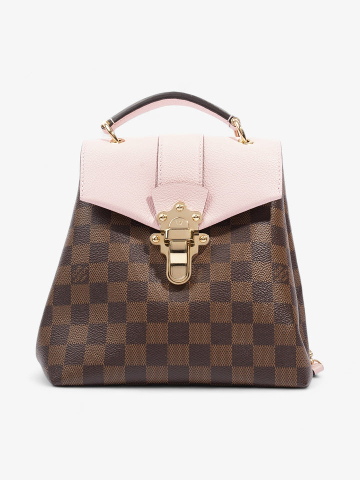 Louis Vuitton Clapton Backpack Damier Ebene / Pink Coated Canvas