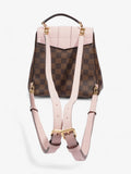 Louis Vuitton Clapton Backpack Damier Ebene / Pink Coated Canvas