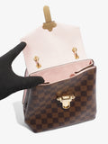 Louis Vuitton Clapton Backpack Damier Ebene / Pink Coated Canvas