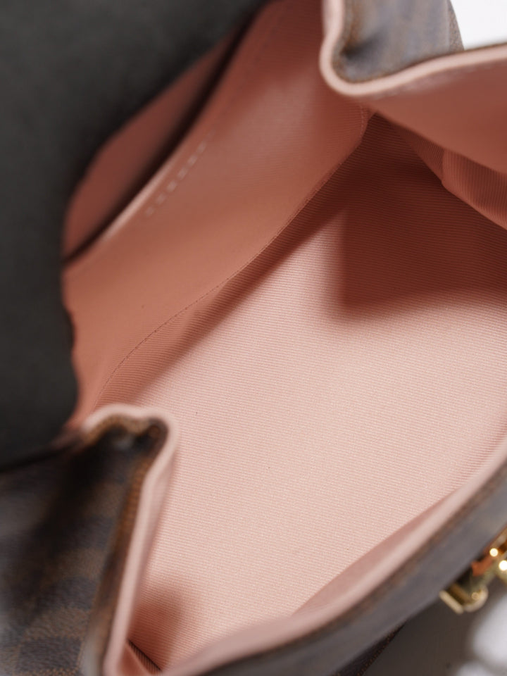Louis Vuitton Clapton Backpack Damier Ebene / Pink Coated Canvas