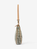 Christian Dior Saddle Pochette Green Canvas Mini