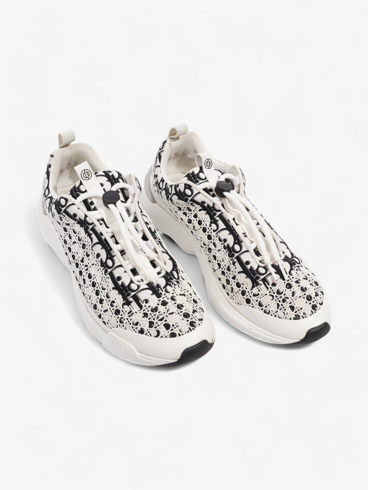 Christian Dior B24 White / Black Oblique Technical Fabric EU 45.5 UK 11