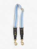 Christian Dior Adjustable Shoulder Strap With Ring Cornflower Blue / White / Gold Canvas