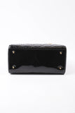 Lady Dior Black Patent Leather Medium