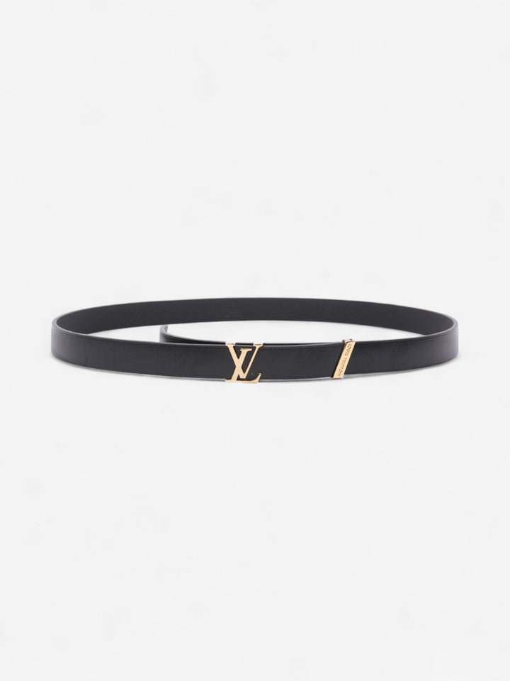 Louis Vuitton LV Initials Belt Black / Gold Leather 85cm / 34"