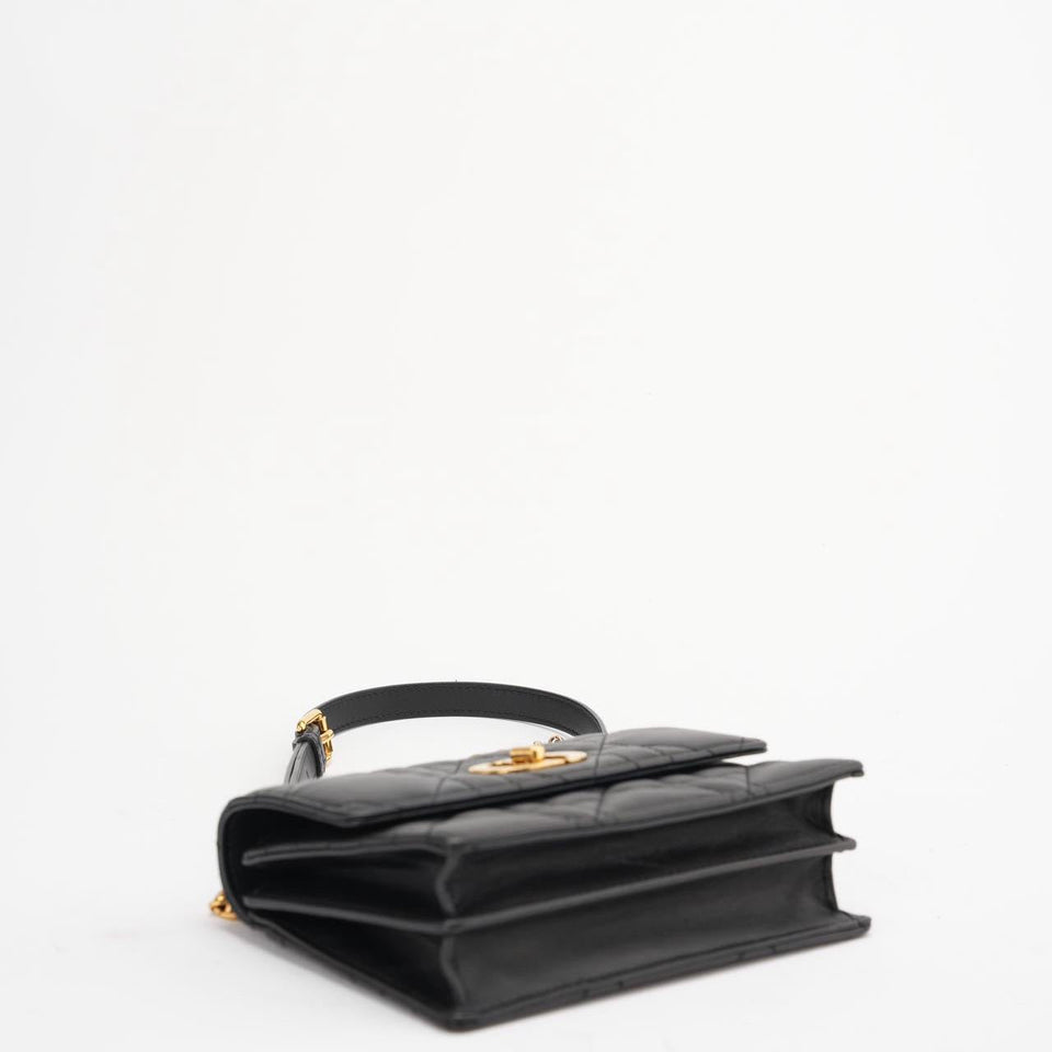 Christian Dior Black Mini Miss Caro Bag Lambskin 2023