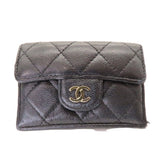 Chanel Timeless Classic Caviar Skin Trifold Wallet